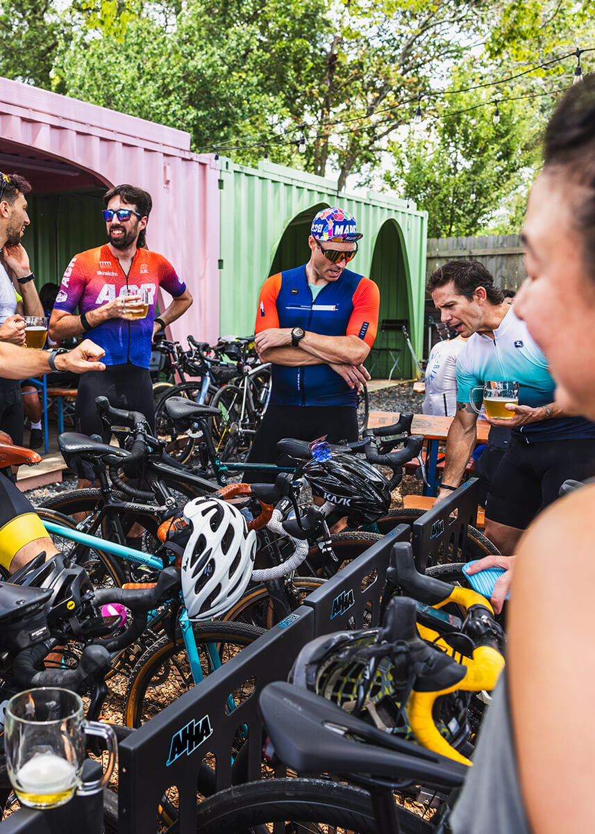 Toasters at biking event
