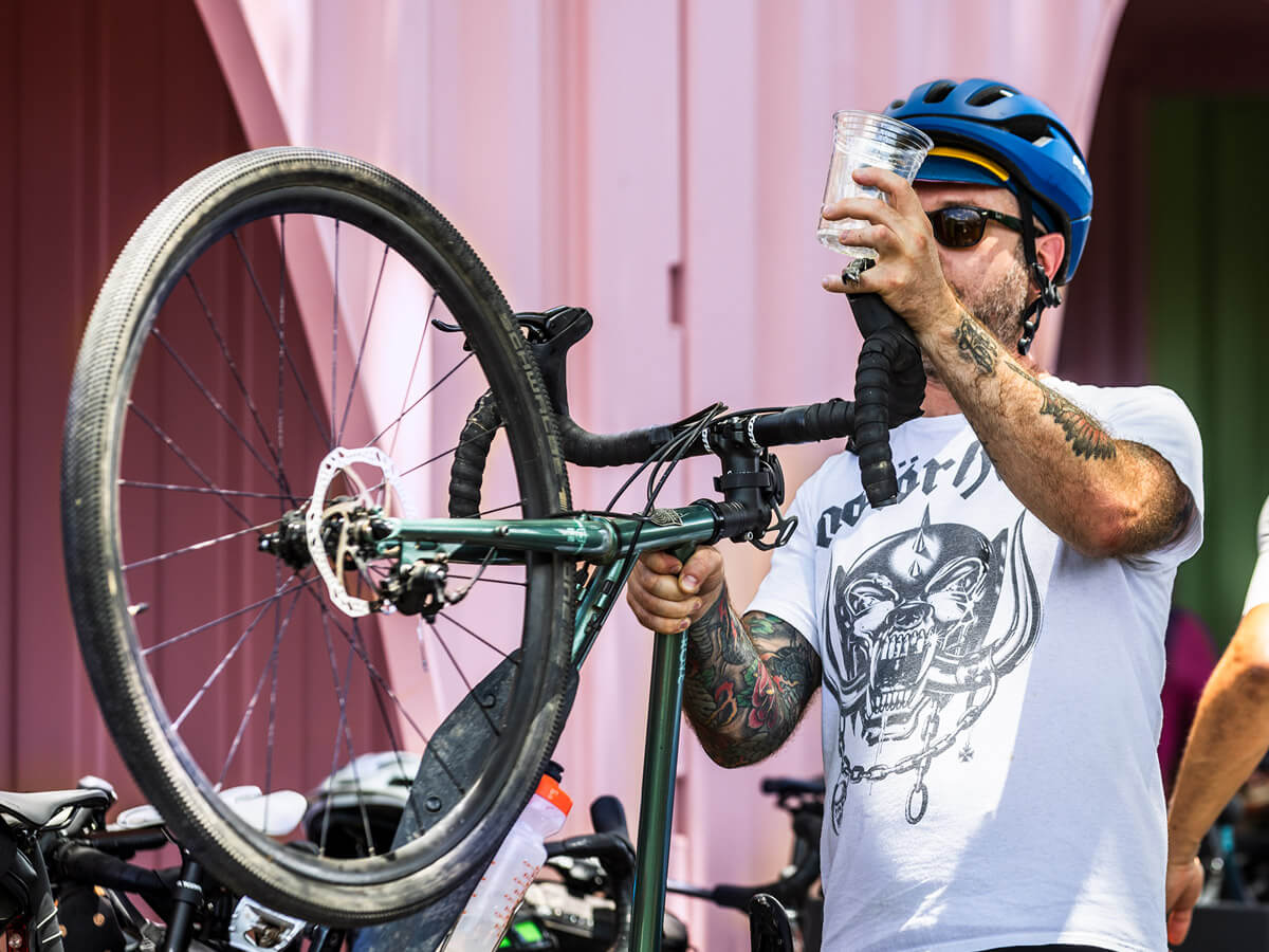 Rider at biking event