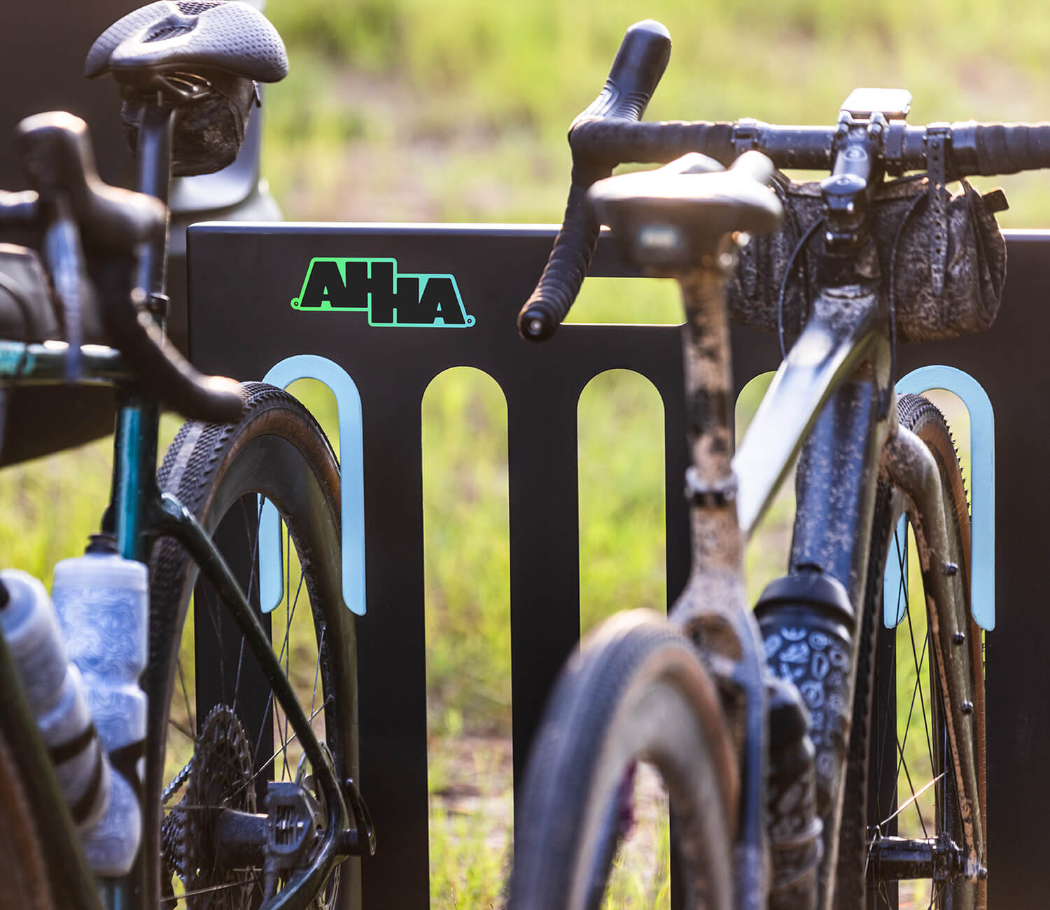 Gravel grommets in use